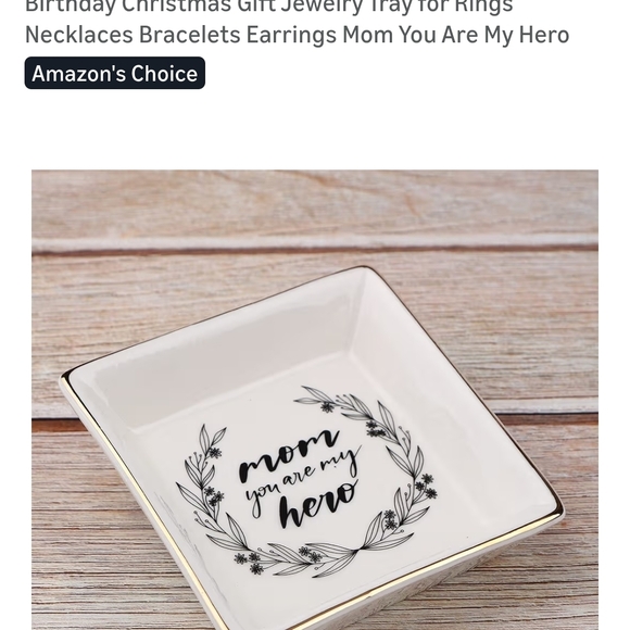 Chic Gold-Trimmed White Jewelry Tray - Picture 2 of 10